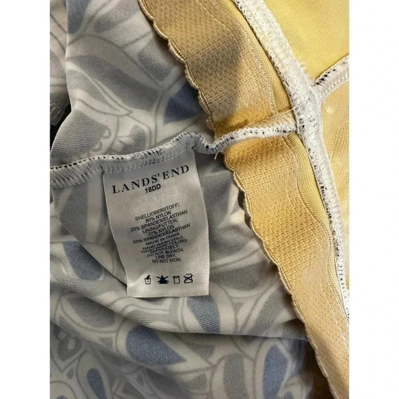 Lands'End Women's Multicolor V-Neck Cross Back Sleeveless Top Size 18DD - Picture 5 of 8